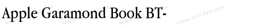 Apple Garamond Book BT字体转换